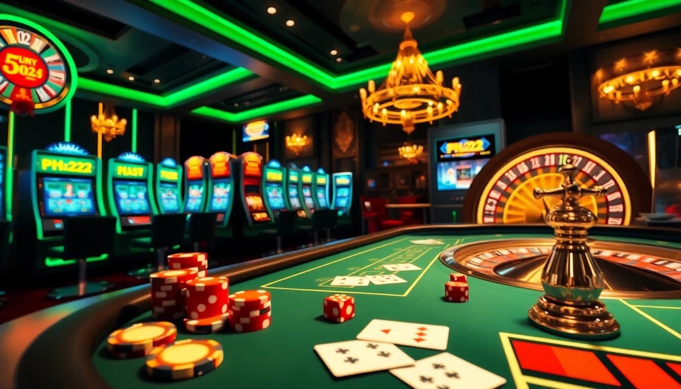 Experience the thrill of PH222 Casino with engaging virtual gaming and luxurious surroundings.