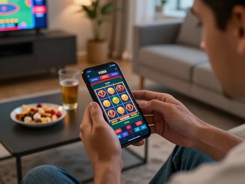 Engaging gameplay on the VS555 Bangladesh app showcases vibrant slots, reflecting the excitement of online casino action.