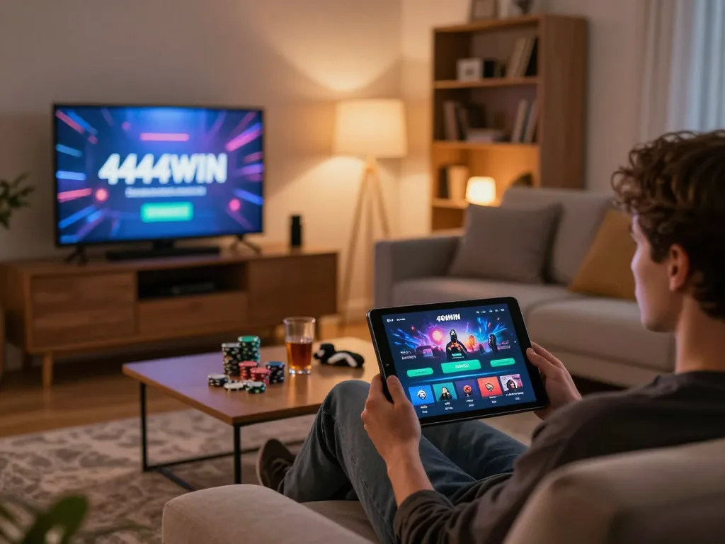 Experience exciting gameplay on the 4444WIN app from the comfort of your home.