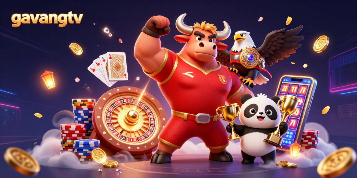 Engage with the excitement of gambling at gavangtv, showcasing vibrant casino characters and rich game elements.
