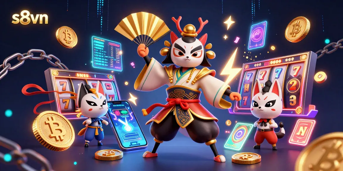 s8vn engages players with vibrant, dynamic casino scenes filled with characters and digital assets.