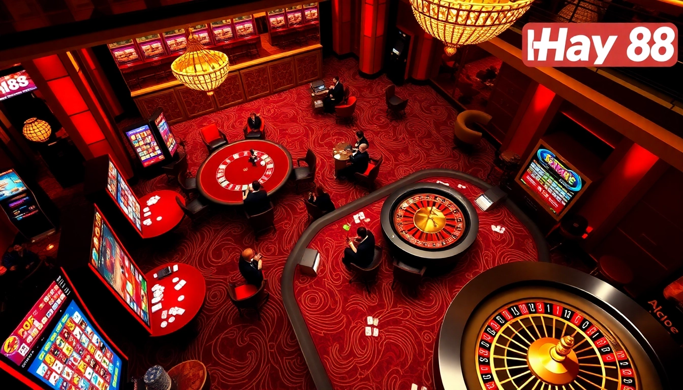 Play at Hay 88 with exciting table games and vibrant slot machines.