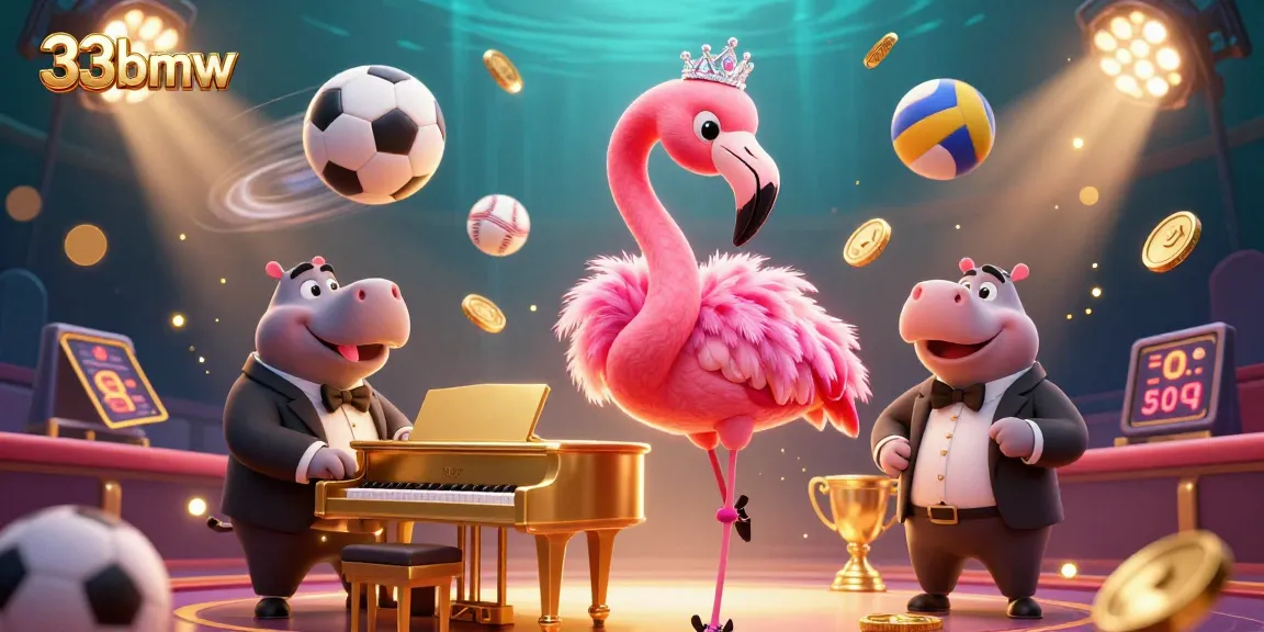 Engage in thrilling gameplay with 33bmw's vibrant casino scene showcasing sports betting excitement.