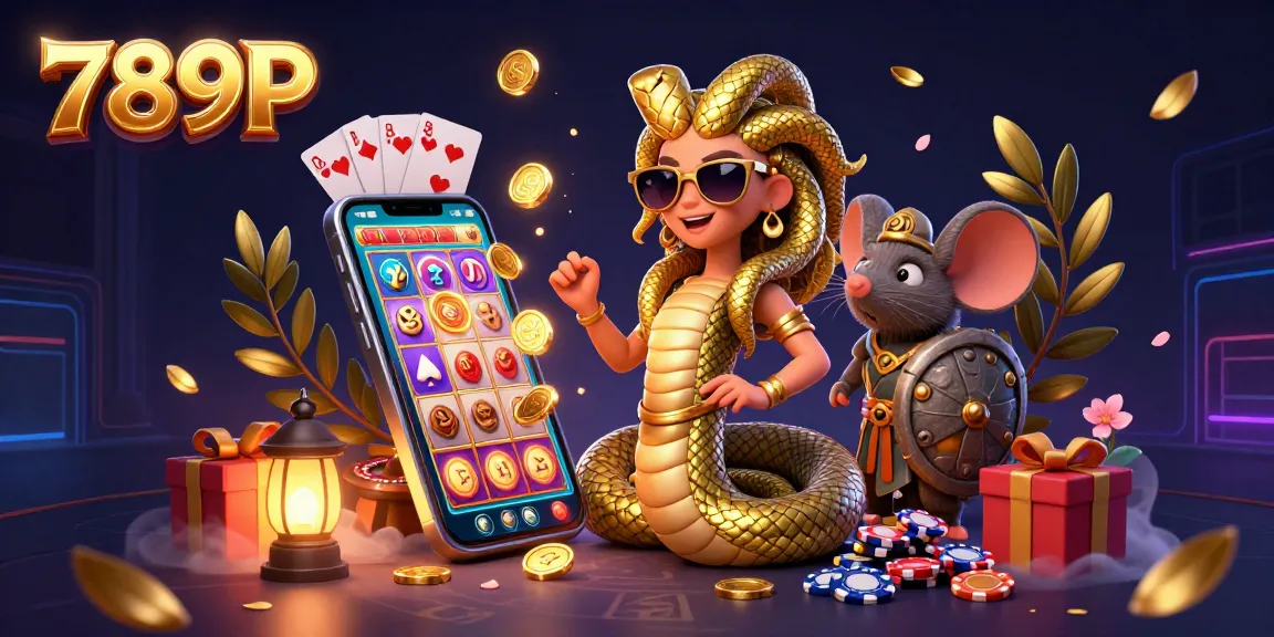 Spin the reels of 789P's vibrant casino world filled with golden coins and exciting games.