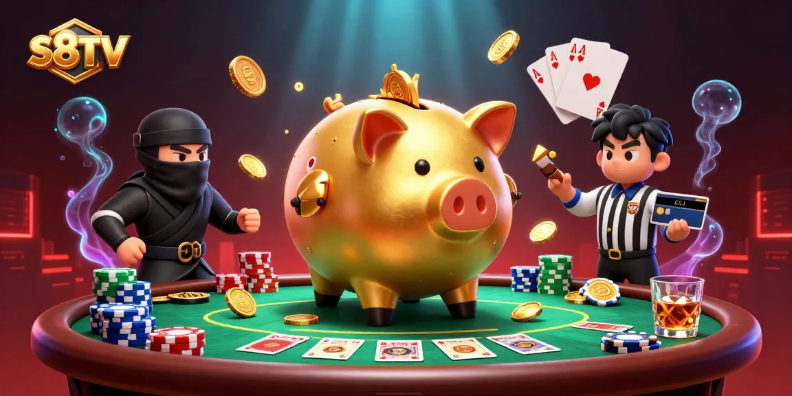 Experience exciting gambling moments with S8TV in this dynamic casino scene full of action.