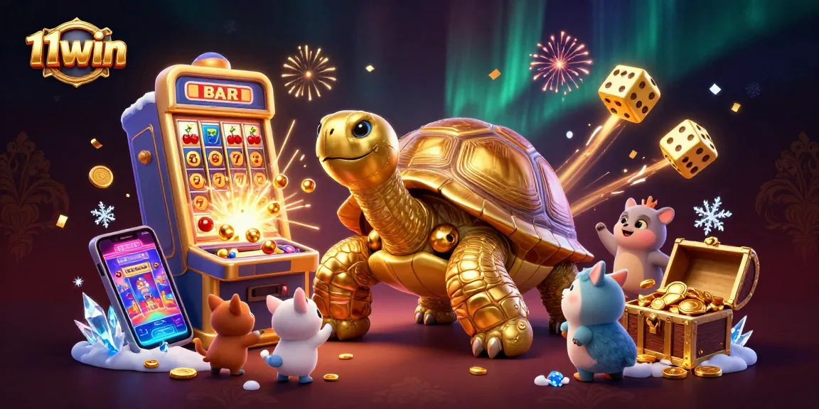 Experience thrilling gameplay at 11win featuring dynamic casino action with a vibrant cartoon scene.