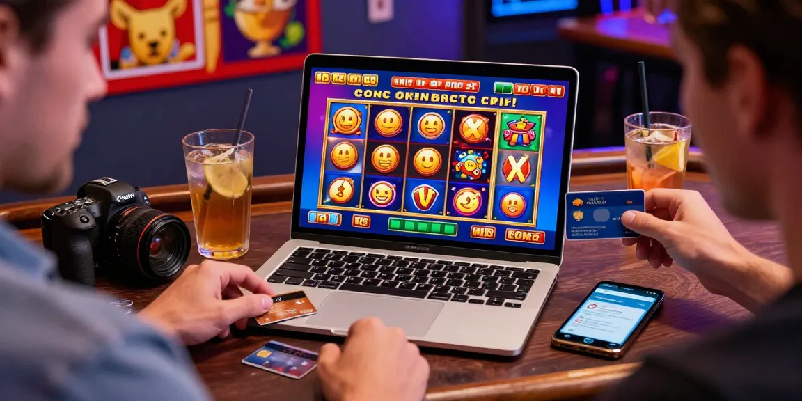 Player enjoying thrilling online gaming at a credit card casino on https://saintnicolasplace.co.uk with vibrant graphics and cozy atmosphere.