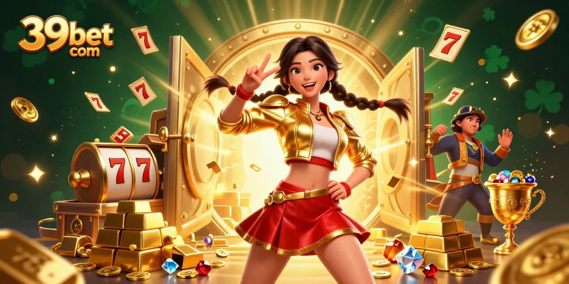 Play exciting slots and win big with 39bet com's vibrant casino scene filled with treasure!