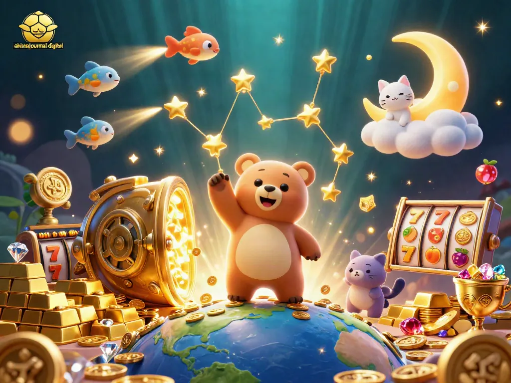 Win big at ahimajournal-digital with cosmic characters diving into casino riches!