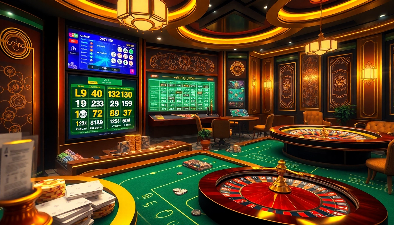 Engaging online gambling scene showcasing Đánh Lô Đề Online with vibrant betting interfaces.