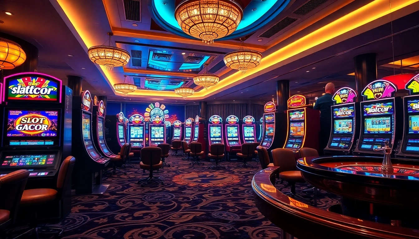 Experience the excitement of slot gacor with vibrant machines and thrilling casino ambiance.
