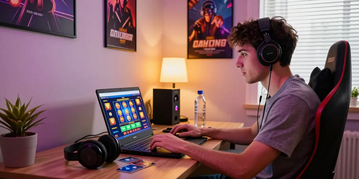 Credit Card Casinos exploration at being-there.org.uk with a home office setup, showcasing gaming excitement and convenience.