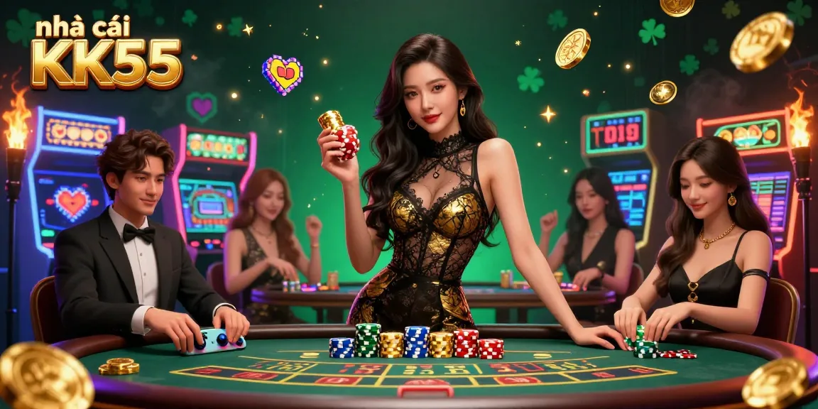 Bet on exclusive high-stakes at nhà cái KK55's VIP baccarat table with vibrant energy.