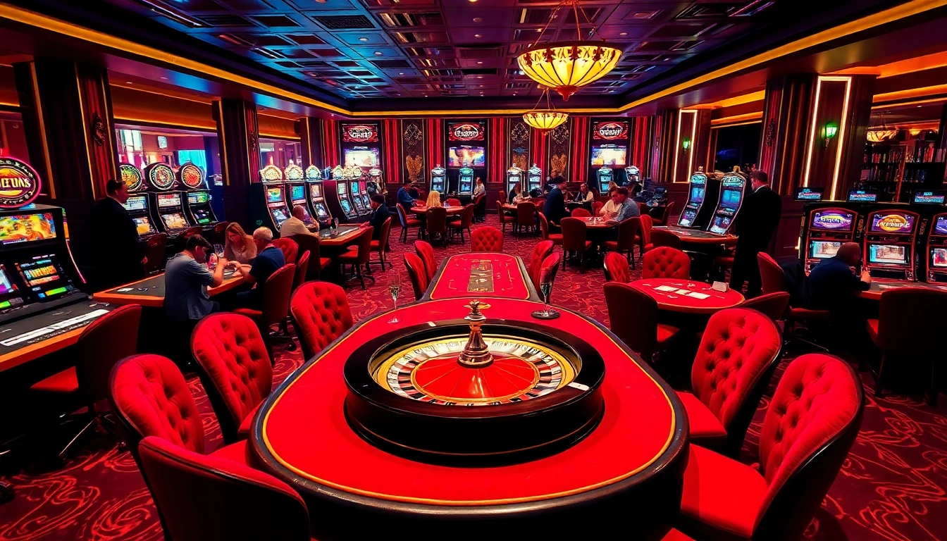 SODO casino scene showcasing vibrant tables and exciting gameplay atmosphere.