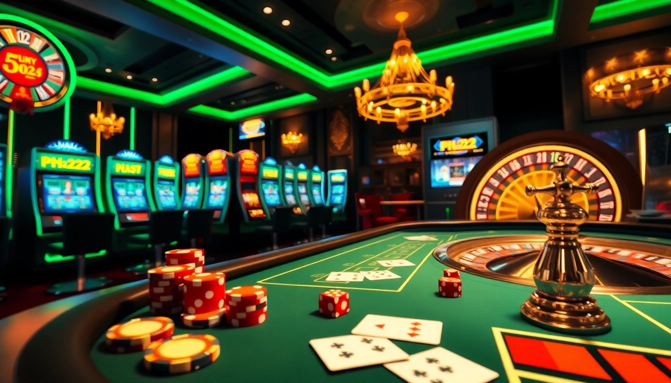 Experience the thrill of PH222 Casino with engaging virtual gaming and luxurious surroundings.