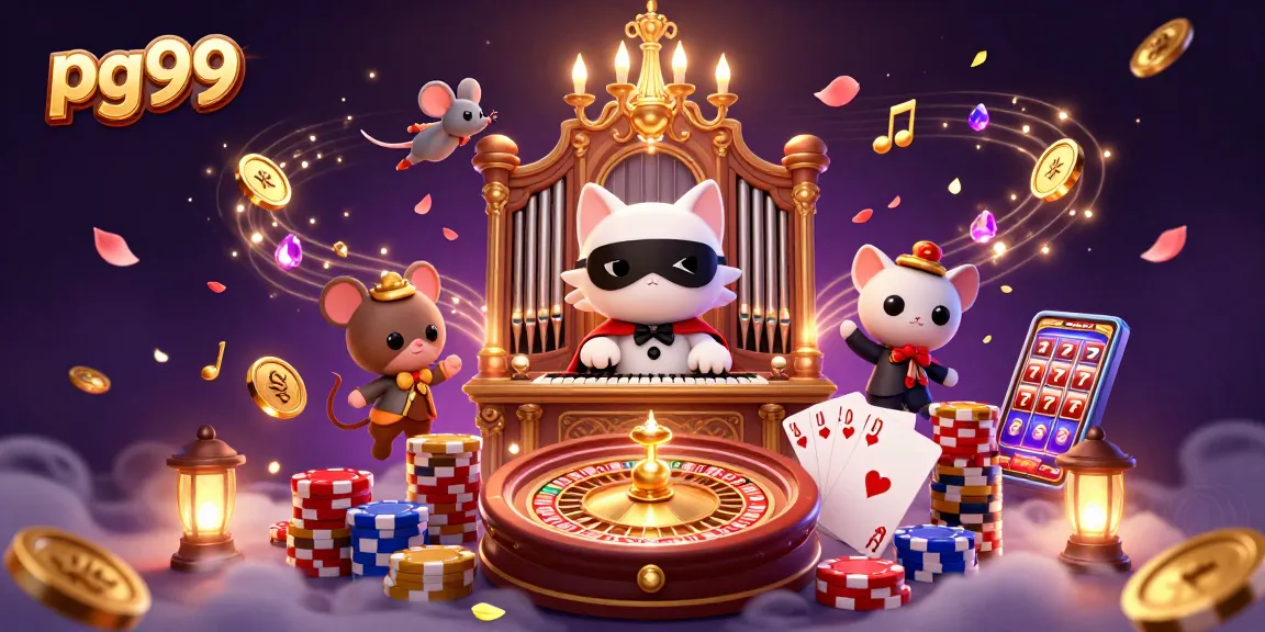 Engage with pg99's thrilling casino experience featuring a phantom cat and dynamic game elements.
