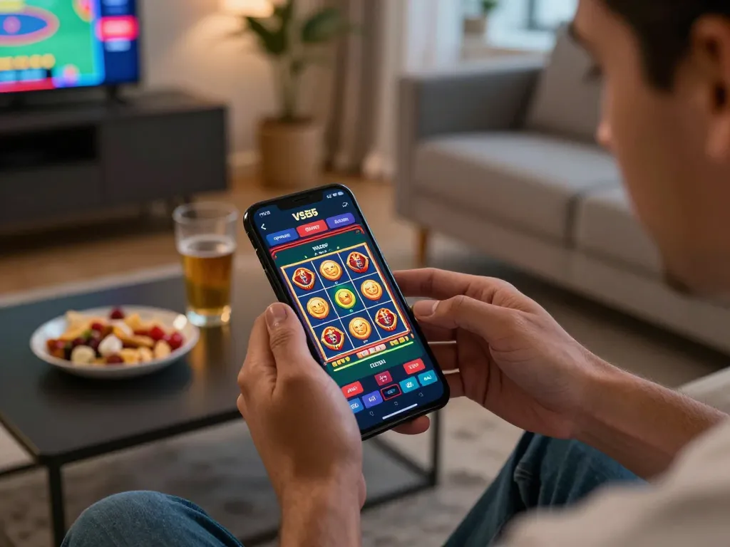 Engaging gameplay on the VS555 Bangladesh app showcases vibrant slots, reflecting the excitement of online casino action.