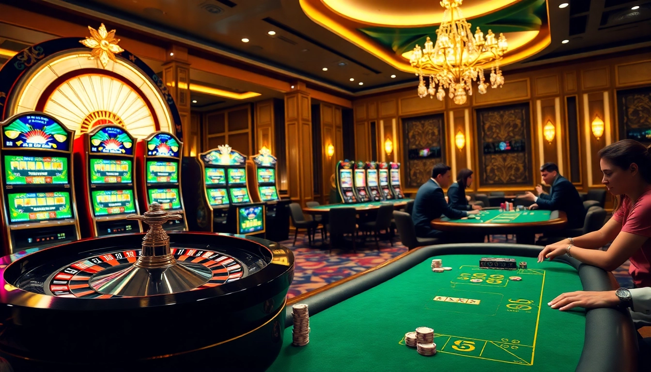 Experience thrilling gambling excitement at S666 with vibrant casino visuals.