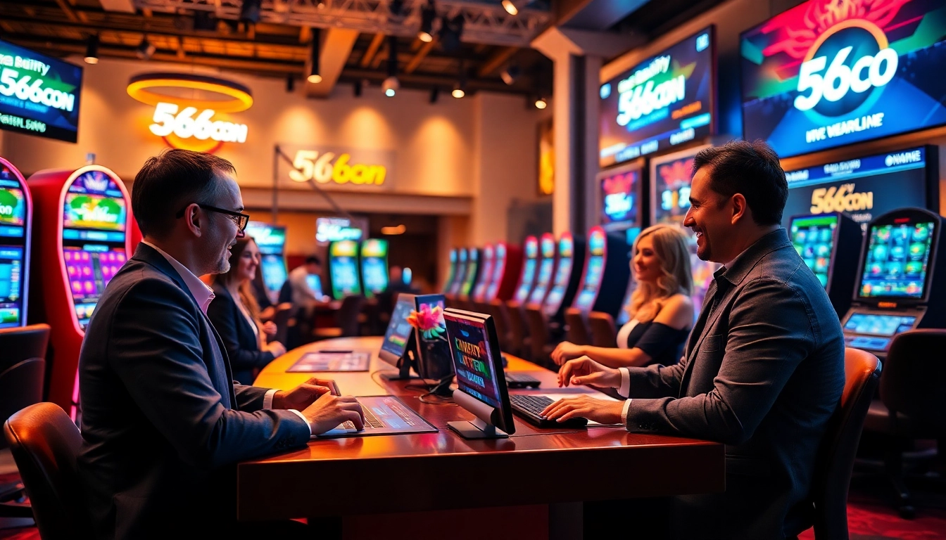 Exciting live gaming experience at 566.con, showcasing a modern online casino setup.