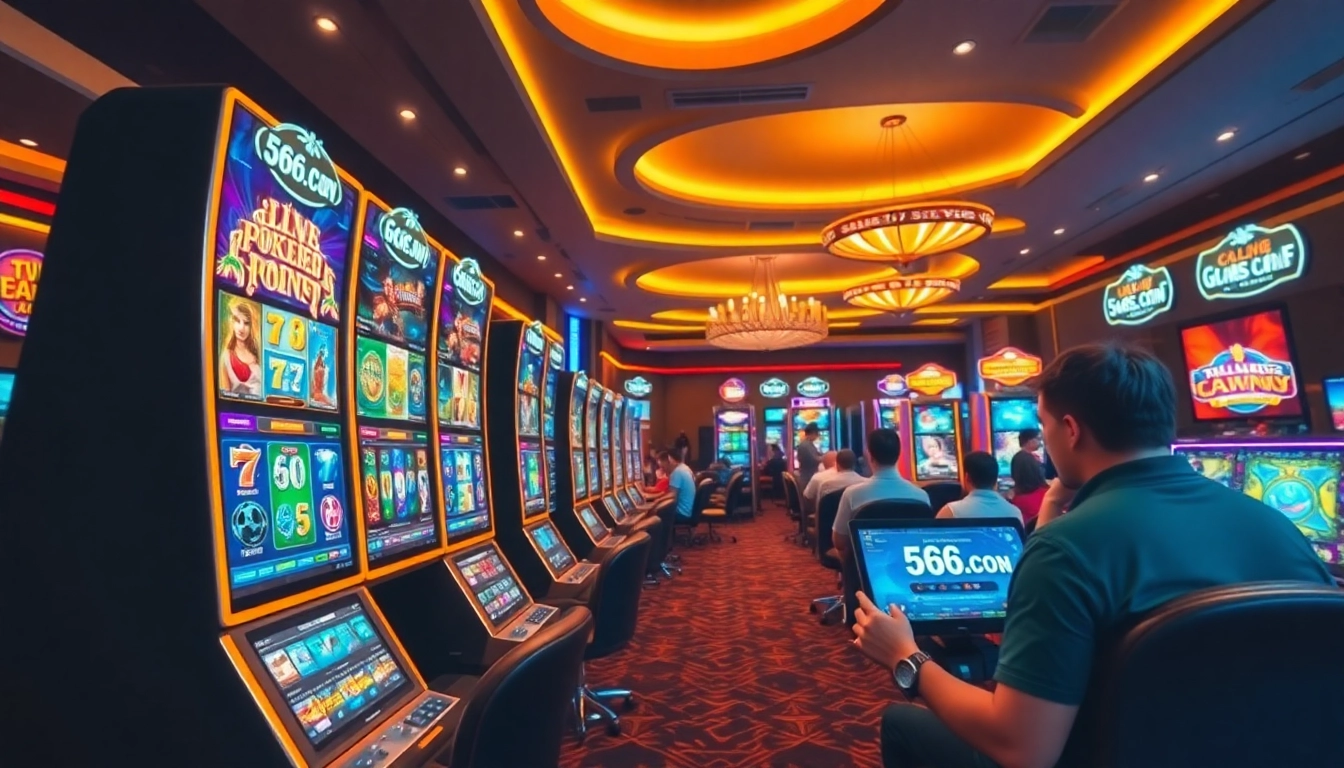 Experience the thrill of online gaming at 566.con with vibrant slots, poker, and live dealer action.