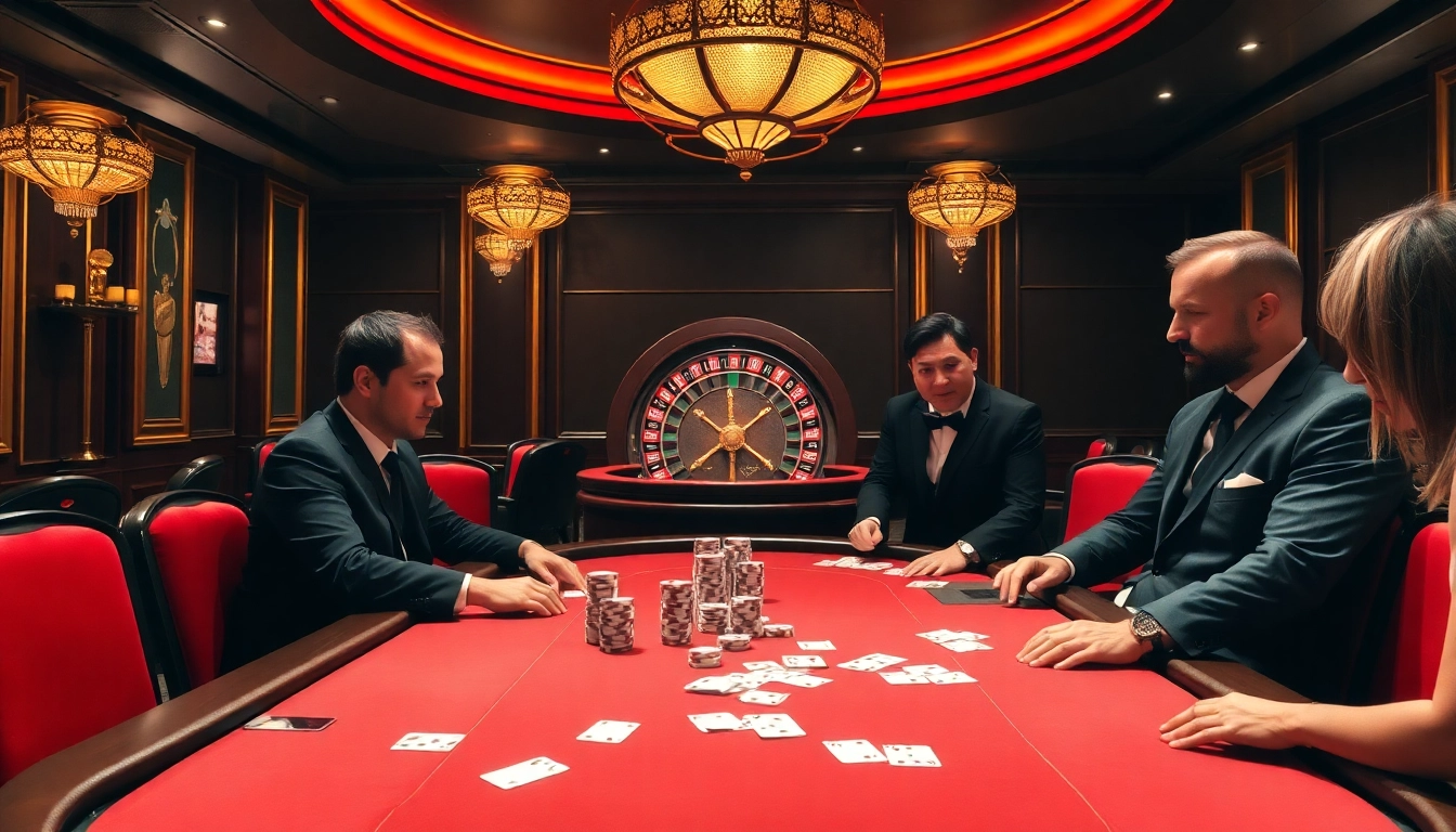 Experience the excitement of gambling with the latest ทางเข้า soibet ล่าสุด showcased in a luxurious casino setting.