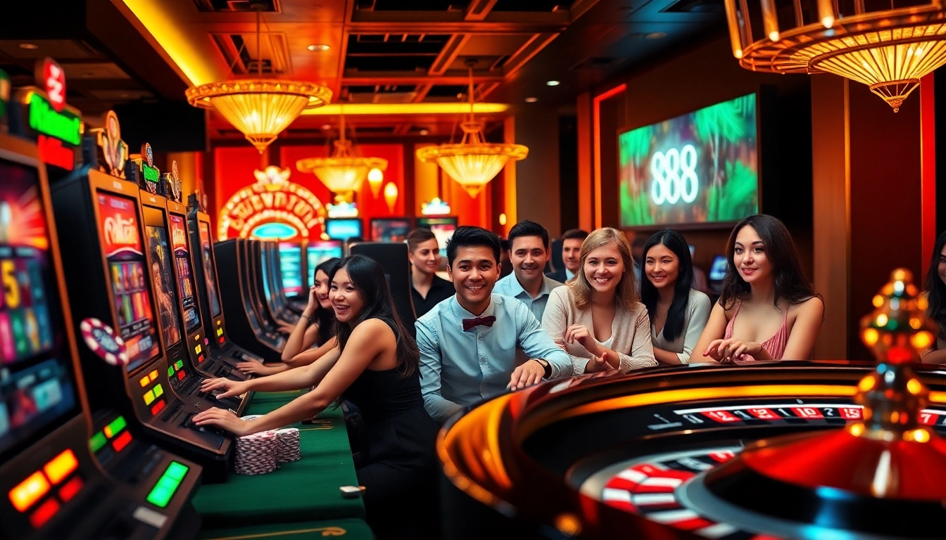 Players experiencing thrilling games at Fun88's online casino platform.