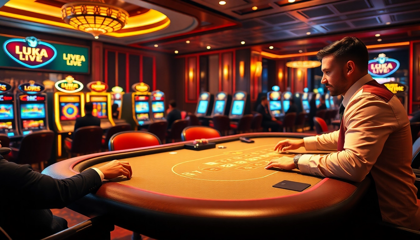 Intense gaming session at go88 live with professional dealers and vibrant casino elements.