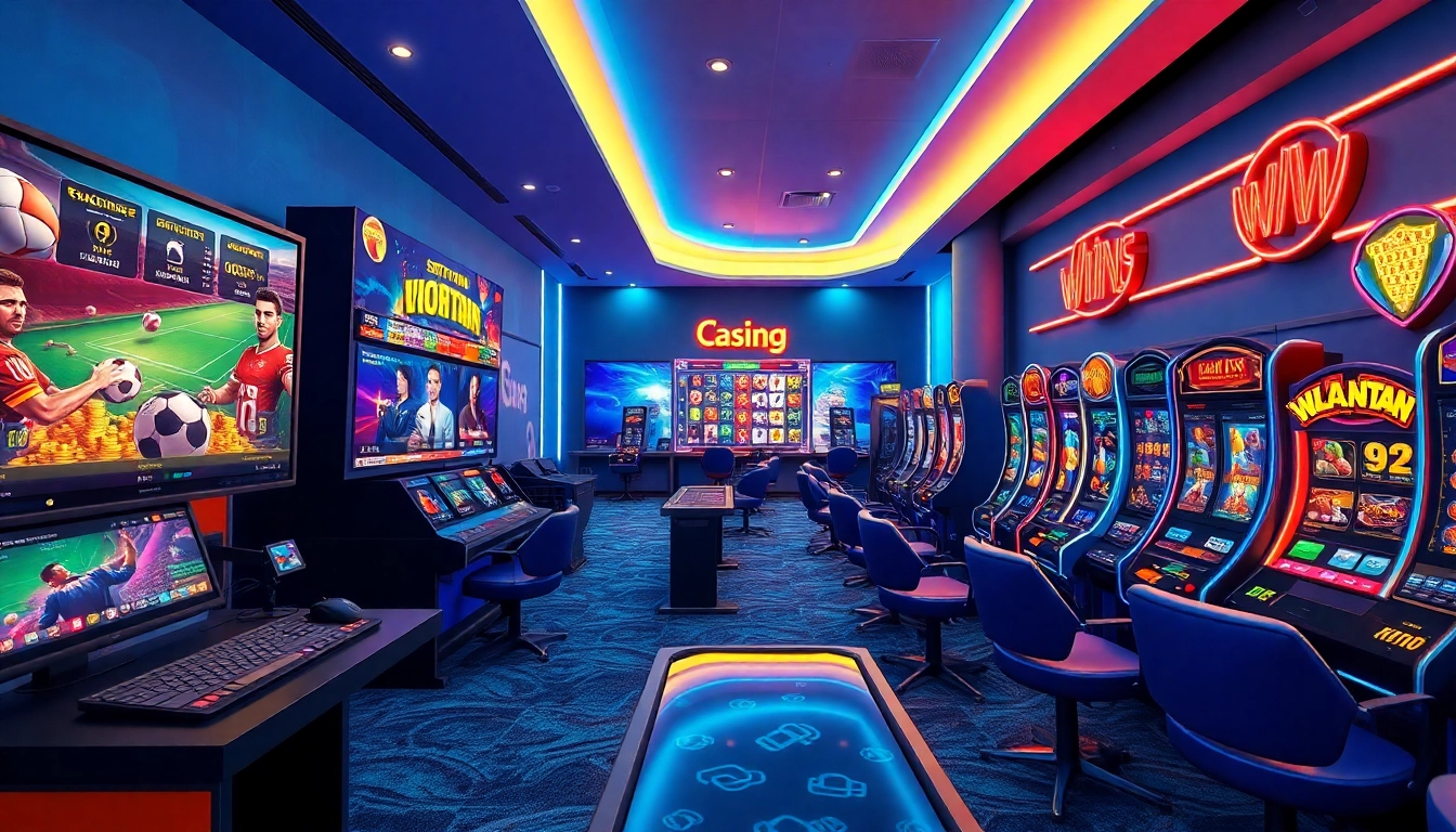 Experience vibrant online gaming at winvn88.live with a modern interface showcasing sports betting and casino options.