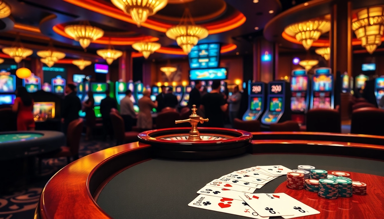Experience thrilling casino fun at https://xn88.law/ with a stunning poker table and roulette wheel.