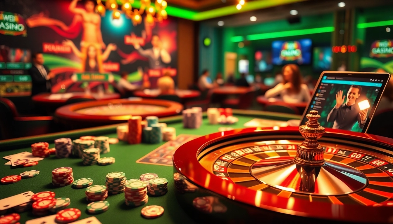 Engaging action at https://888vi.com.co/ showcasing vibrant casino games with colorful poker chips and roulette wheel.