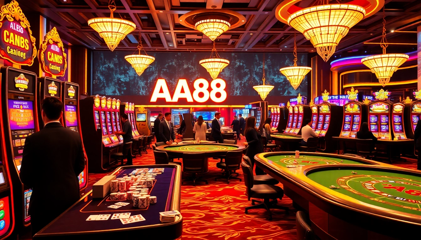 Experience online excitement with AA888bet's vibrant casino atmosphere full of thrilling games.