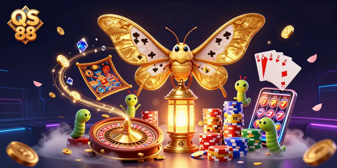Experience the thrilling world of QS 88 with vibrant casino elements and dynamic gameplay imagery.